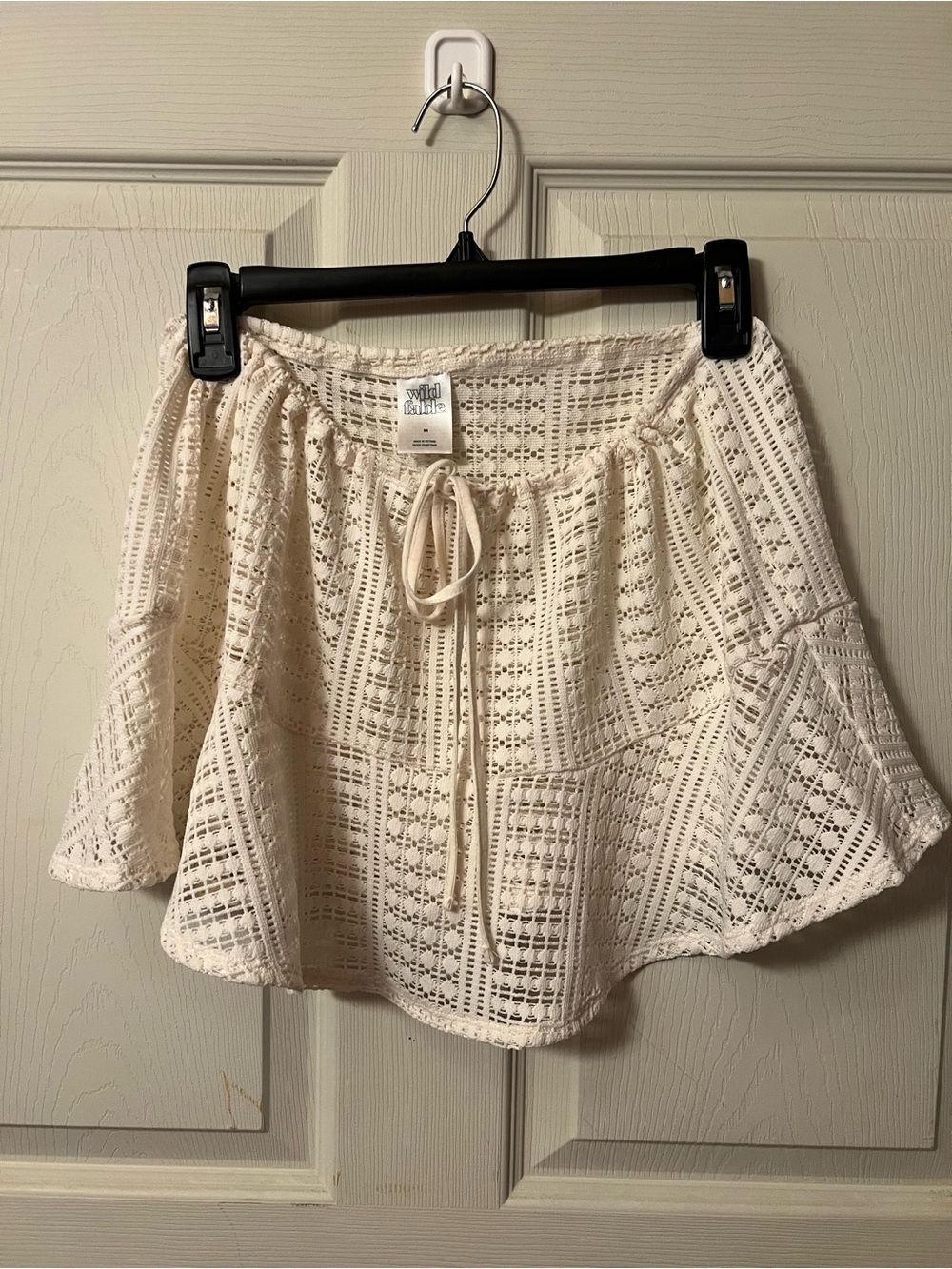 Wild fable Cream Crochet Swim Cover-Up Skirt - Picture 2 of 5